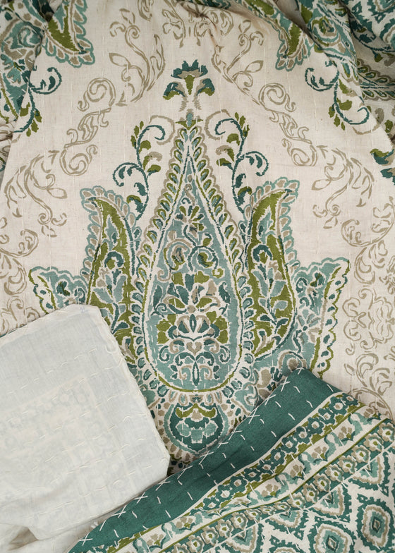 KANTHA GRAND PAISLEY AQUA