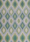GREEN IKAT LARGE - India Ink Home Decor