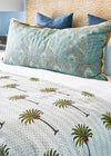 KANTHA GREEN PALM DOT - India Ink Home Decor