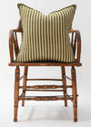 GREEN STRIPE 50X50 - India Ink Home Decor