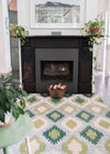 GREEN IKAT LARGE - India Ink Home Decor