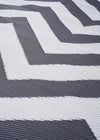 GREY ZIG ZAG LARGE - India Ink Home Decor