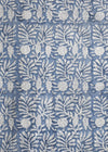 TABLECLOTH BLOCK PRINT GARDEN BLUE - India Ink Home Decor