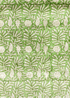 TABLECLOTH GARDEN BLOCK GREEN - India Ink Home Decor