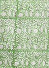 TABLECLOTH GARDEN BLOCK GREEN - India Ink Home Decor