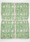 TABLECLOTH GARDEN BLOCK GREEN - India Ink Home Decor