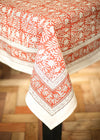 TABLECLOTH GARDEN BLOCK TERRACOTTA