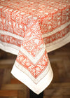 TABLECLOTH GARDEN BLOCK TERRACOTTA