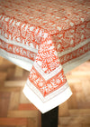 TABLECLOTH GARDEN BLOCK TERRACOTTA