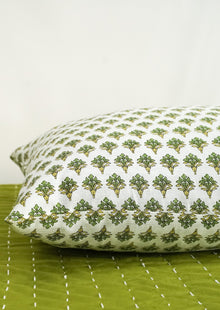  PILLOWCASE SET SPRING BUDS GREEN