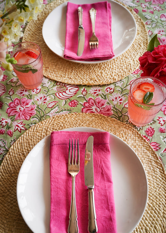 TABLECLOTH HONEY BUNCH GREEN