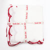 SCALLOPED NAPKIN CERISE