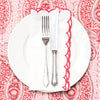 SCALLOPED NAPKIN CERISE