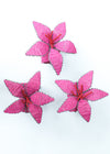 NAPKIN RING FLORAL RED & PINK