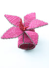 NAPKIN RING FLORAL RED & PINK