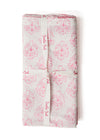 PILLOWCASE FRAMED FLOWER RED