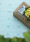 FLORAL AQUA SMALL - India Ink Home Decor