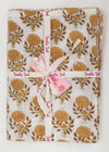 PILLOWCASE CORNFLOWER MUSTARD - India Ink Home Decor