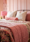 VELVET QUILT DUSTY PINK - India Ink Home Decor