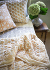 QUILT CORNFLOWER MUSTARD - India Ink Home Decor