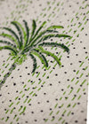 KANTHA GREEN PALM DOT - India Ink Home Decor