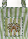 TOTE BAG PALM STRIPE
