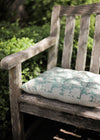 CHAIRPAD FLORAL AQUA