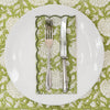 SCALLOPED NAPKIN WALLFLOWER GREEN