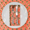 SCALLOPED NAPKIN LEMON FLOWER PEACH