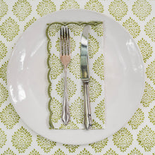  SCALLOPED NAPKIN EMPIRE GREEN