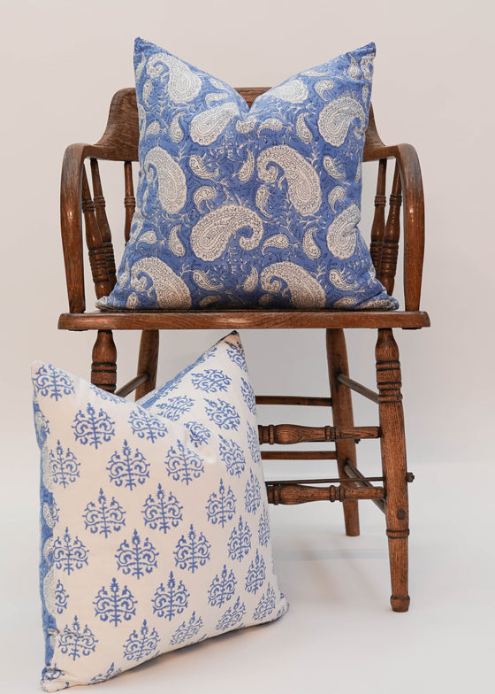 CUSHION PAISLEY EMPIRE BLUE 45X45