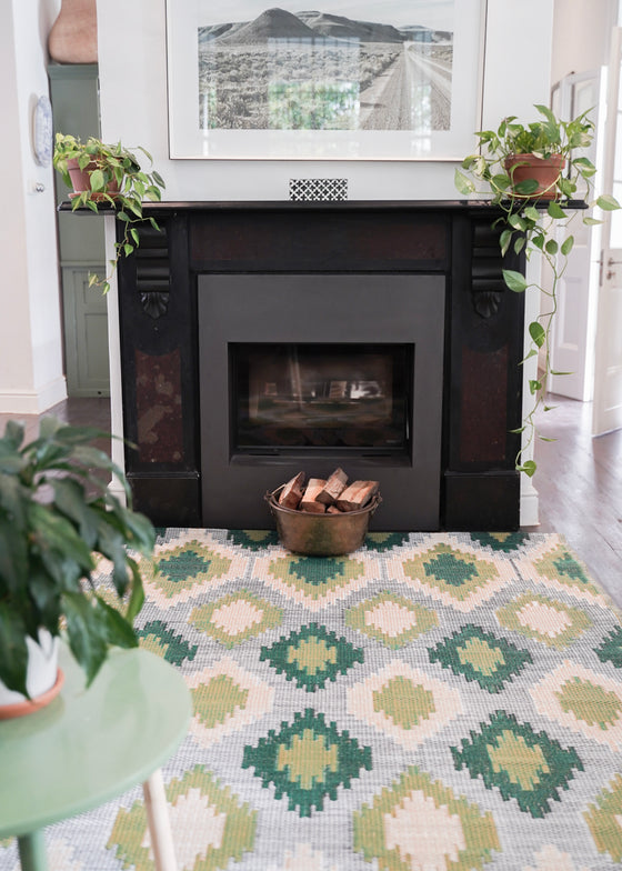 GREEN IKAT LARGE