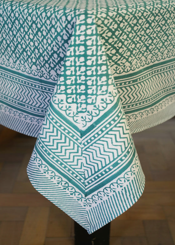 TABLECLOTH BUTI JADE - India Ink Home Decor