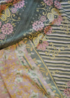 KANTHA VINTAGE PETAL DRIFT - India Ink Home Decor