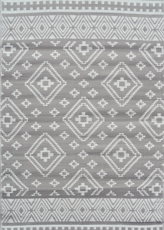 AFGHAN LIGHT GREY 120 x 180 - India Ink Home Decor