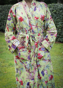  KIMONO BIRD OF PARADISE LIME