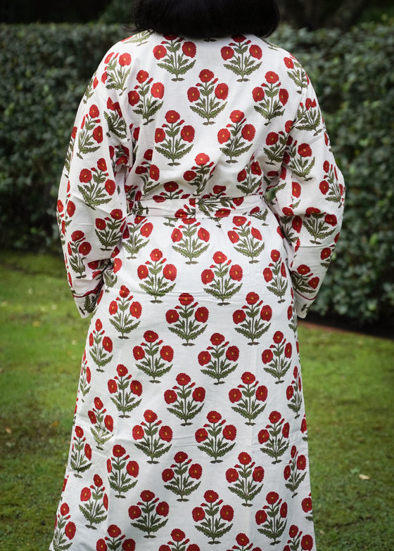KIMONO MARIGOLD BUSH RED