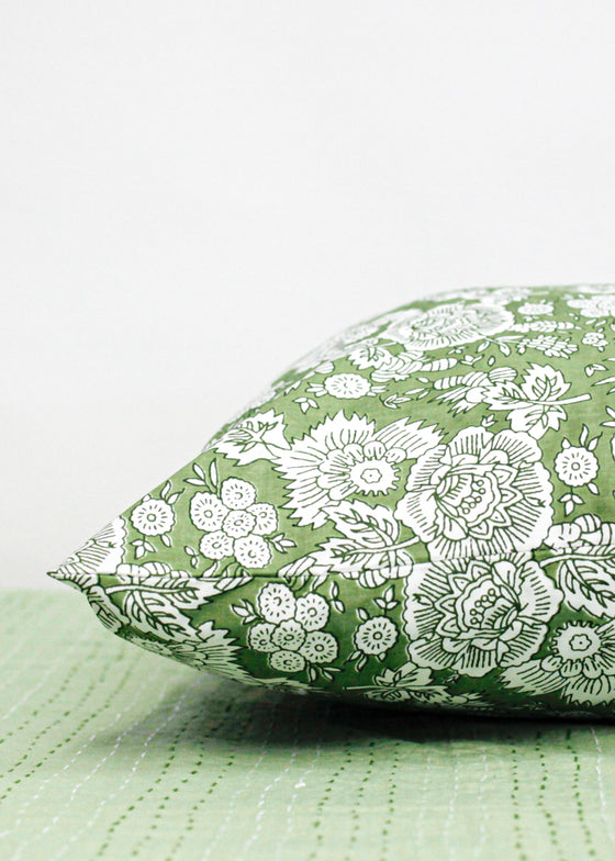 PILLOWCASE DAHLIA GREEN