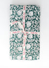 PILLOWCASE CLIMBING ROSE AQUA
