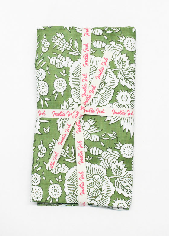 PILLOWCASE DAHLIA GREEN
