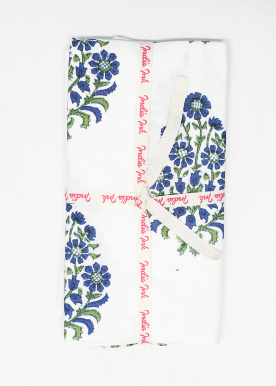 PILLOWCASE JAIPUR ROSE BLUE
