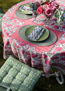  TABLECLOTH ROUND LOTUS SWIRL