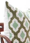 TWO TONE FULLARD MISTY GREEN 60X60
