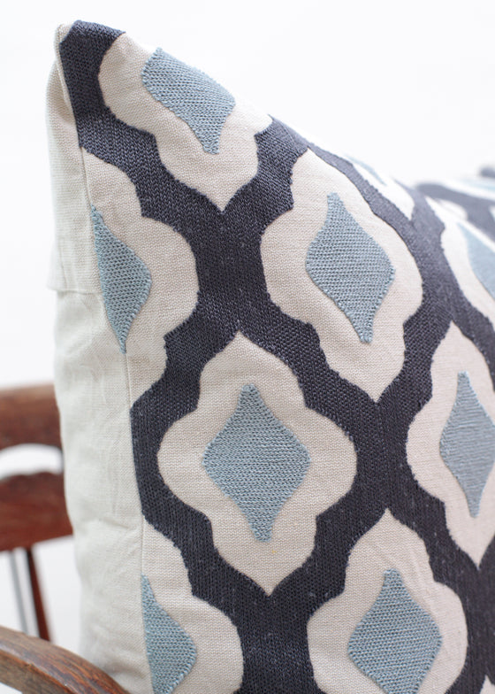 TWO TONE FULLARD MONSOON BLUE 60x60