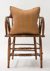 MUSTARD BUTI STRIPE 45X45 - India Ink Home Decor