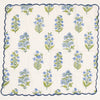 NAPKIN HAPPY GARDEN BLUE - India Ink Home Decor