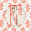 NAPKIN HAPPY GARDEN PINK - India Ink Home Decor