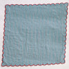 NAPKIN PAINTED STRIPE AQUA