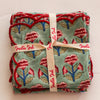 NAPKIN PETAL PARADE AQUA