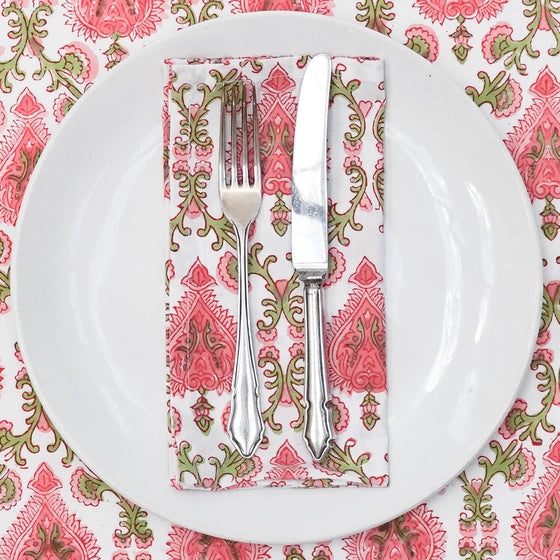 NAPKIN GRAND TRELLIS PINK 45X45